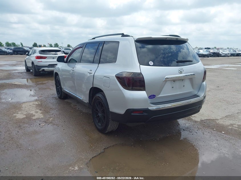 2013 Toyota Highlander VIN 5TDZK3EH8DS102831 IAAI salvage auction — HAIL, Original (Texas), sold $2,275 on 2026-07-20 (photo 3)