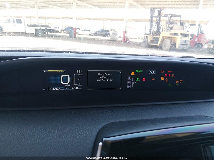 2018 Toyota Prius VIN JTDKBRFU3J3597792 IAAI salvage auction — FRONT END, Salvage (Arizona), sold $1,650 on 2026-07-28 (photo 7)