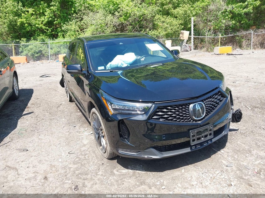 2024 Acura Rdx VIN 5J8TC2H69RL032578 IAAI salvage auction — LEFT FRONT, Salvage (Massachusetts), sold $12,075 on 2026-07-21 (photo 1)