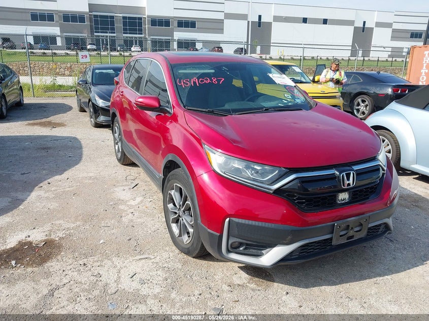 2022 Honda Cr-v VIN 7FARW1H50NE009788 IAAI salvage auction — HAIL, Original (Texas), sold $14,100 on 2026-07-07 (photo 1)