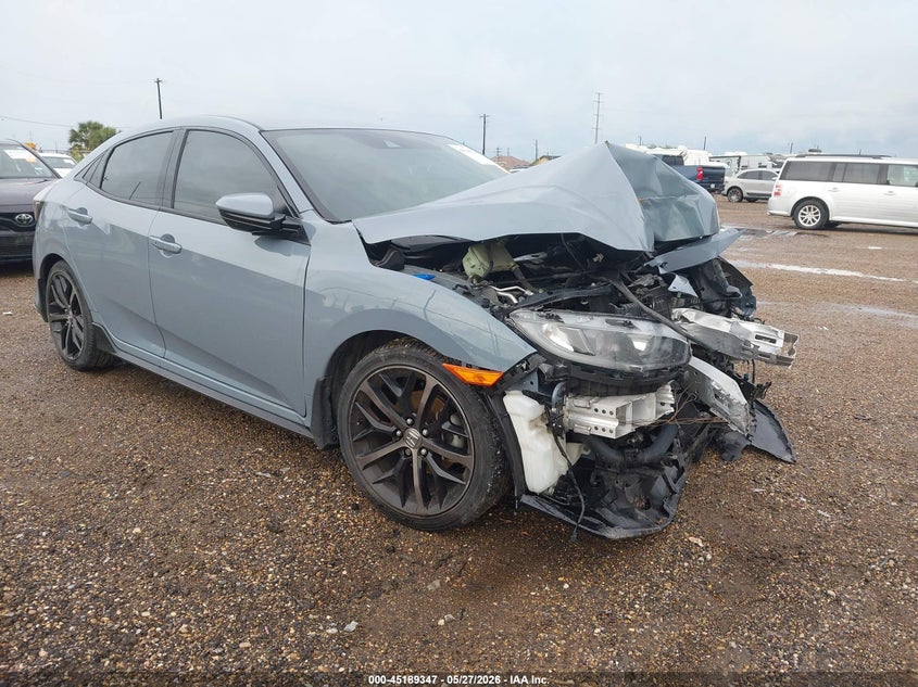 2021 Honda Civic VIN SHHFK7H44MU232174 IAAI salvage auction — FRONT END, Salvage (Texas), sold $2,250 on 2026-07-28 (photo 1)