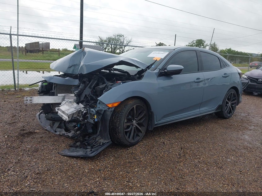 2021 Honda Civic VIN SHHFK7H44MU232174 IAAI salvage auction — FRONT END, Salvage (Texas), sold $2,250 on 2026-07-28 (photo 2)