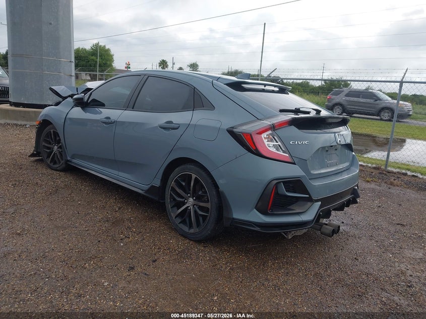 2021 Honda Civic VIN SHHFK7H44MU232174 IAAI salvage auction — FRONT END, Salvage (Texas), sold $2,250 on 2026-07-28 (photo 3)