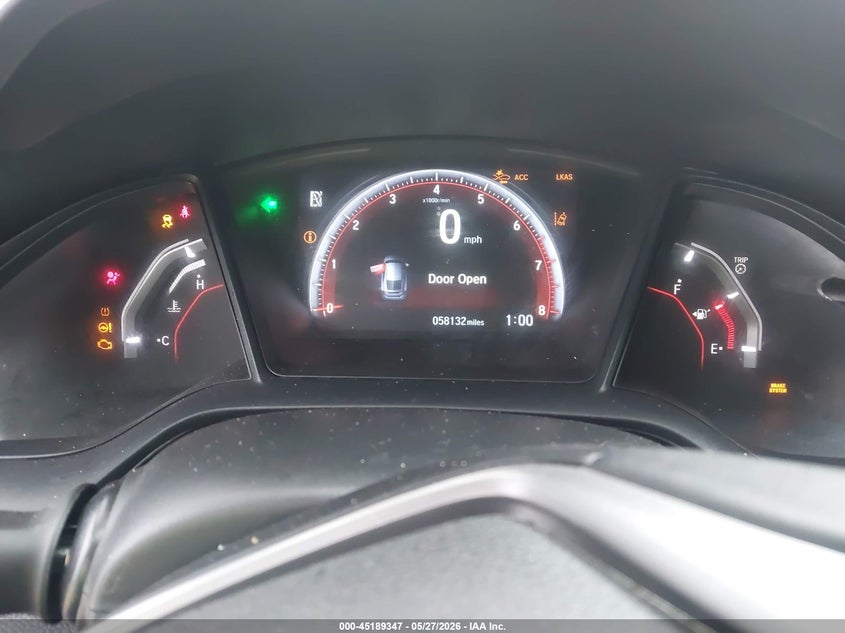 2021 Honda Civic VIN SHHFK7H44MU232174 IAAI salvage auction — FRONT END, Salvage (Texas), sold $2,250 on 2026-07-28 (photo 7)