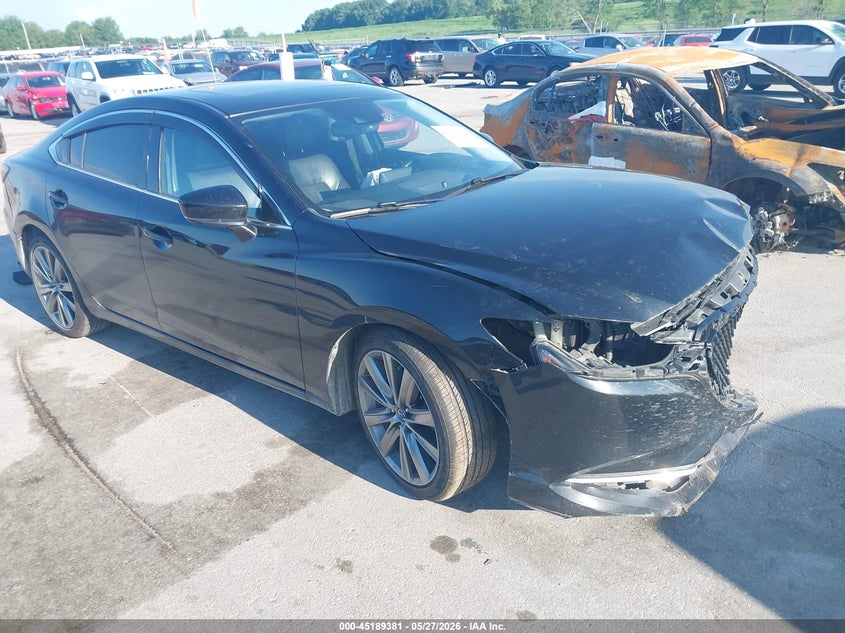 2018 Mazda 6 VIN JM1GL1WY7J1316905 IAAI salvage auction — FRONT END, Salvage Title, sold $1,500 on 2026-07-28 (photo 1)