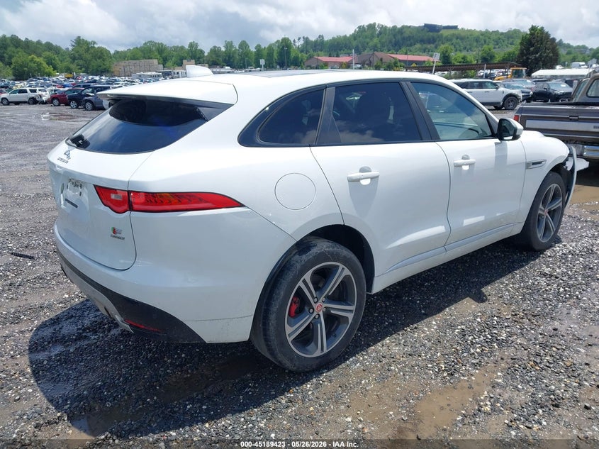 2017 Jaguar F-pace VIN SADCM2BV9HA069494 IAAI salvage auction — FRONT END, Salvage (North Carolina), sold $4,500 on 2026-07-31 (photo 4)