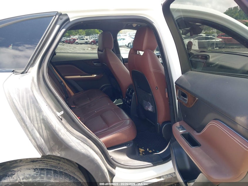 2017 Jaguar F-pace VIN SADCM2BV9HA069494 IAAI salvage auction — FRONT END, Salvage (North Carolina), sold $4,500 on 2026-07-31 (photo 8)