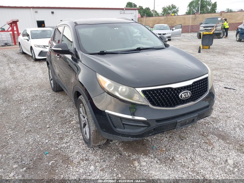 2015 Kia Sportage VIN KNDPB3AC0F7682333 IAAI salvage auction — HAIL, Clear (Missouri), sold $1,150 on 2026-07-06 (photo 1)