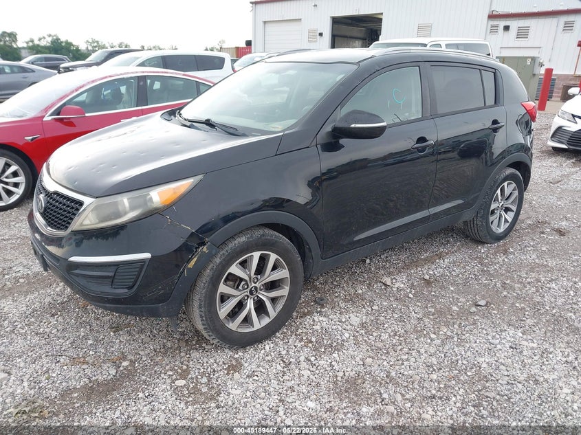2015 Kia Sportage VIN KNDPB3AC0F7682333 IAAI salvage auction — HAIL, Clear (Missouri), sold $1,150 on 2026-07-06 (photo 2)