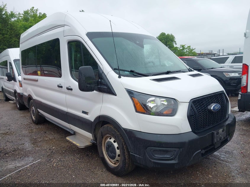 2021 Ford Transit VIN 1FBAX2X88MKB02619 IAAI salvage auction — NORMAL WEAR, Sf97 (Oklahoma), sold $17,100 on 2026-07-09 (photo 1)