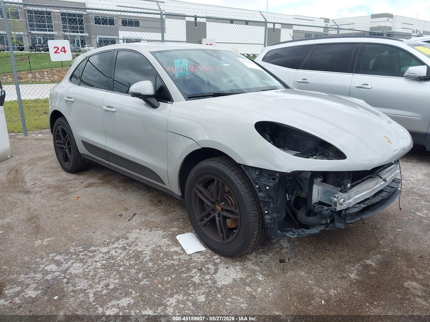 2021 Porsche Macan VIN WP1AA2A55MLB13064 IAAI salvage auction — FRONT END, Original (Texas), sold $23,300 on 2026-07-07 (photo 1)