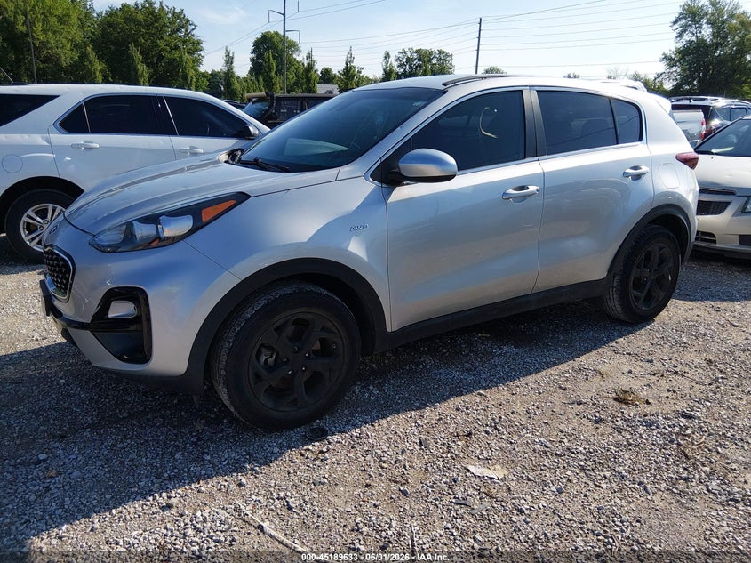 2022 Kia Sportage VIN KNDPMCAC5N7981616 IAAI salvage auction — HAIL, Salvage Title, sold $25 on 2026-07-27 (photo 2)