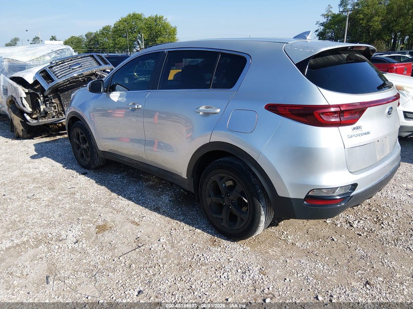 2022 Kia Sportage VIN KNDPMCAC5N7981616 IAAI salvage auction — HAIL, Salvage Title, sold $25 on 2026-07-27 (photo 3)