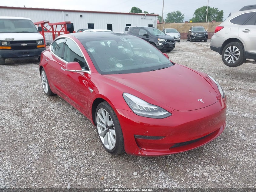 2020 Tesla Model 3 VIN 5YJ3E1EB6LF790974 IAAI salvage auction — HAIL, Clear (Missouri), sold $10,950 on 2026-07-30 (photo 1)