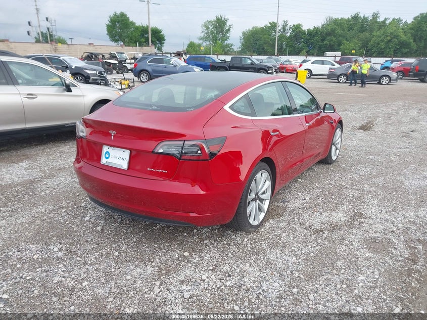 2020 Tesla Model 3 VIN 5YJ3E1EB6LF790974 IAAI salvage auction — HAIL, Clear (Missouri), sold $10,950 on 2026-07-30 (photo 4)