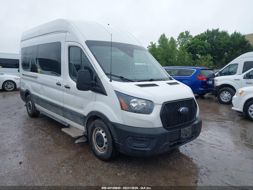 2021 Ford Transit VIN 1FBAX2X84MKB02620 IAAI salvage auction — NORMAL WEAR, Sf97 (Oklahoma), sold $14,500 on 2026-07-09 (photo 1)