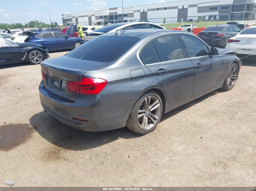 2018 BMW 3er VIN WBA8B9G55JNU96594 IAAI salvage auction — FRONT END, Salvage (Texas), sold $2,275 on 2026-07-07 (photo 4)