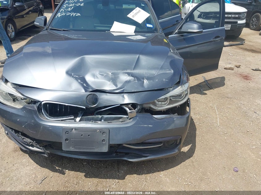 2018 BMW 3er VIN WBA8B9G55JNU96594 IAAI salvage auction — FRONT END, Salvage (Texas), sold $2,275 on 2026-07-07 (photo 6)