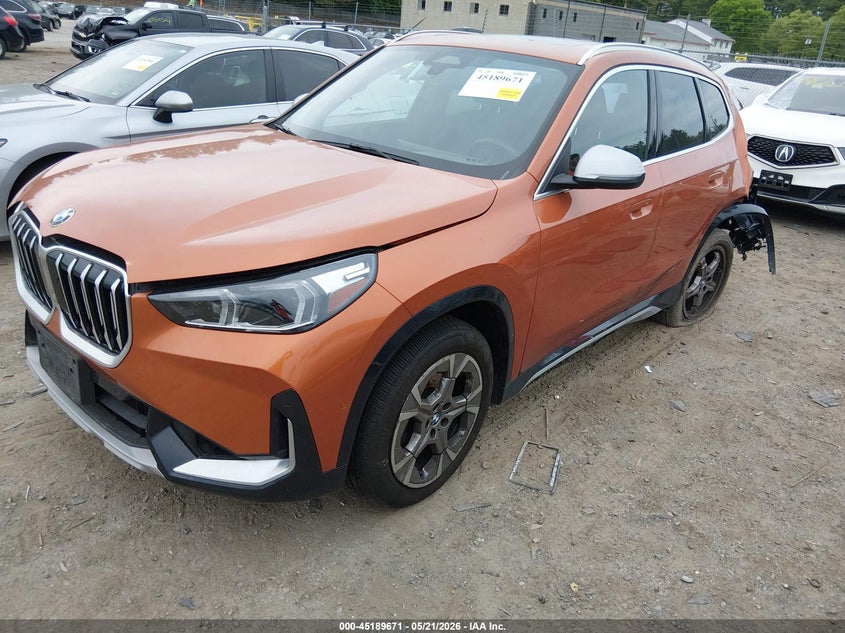 2023 BMW X1 VIN WBX73EF06P5X61478 IAAI salvage auction — LEFT REAR, Salvage (Massachusetts), sold $12,850 on 2026-07-17 (photo 2)