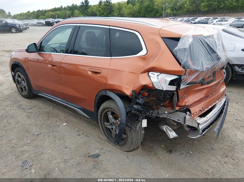 2023 BMW X1 VIN WBX73EF06P5X61478 IAAI salvage auction — LEFT REAR, Salvage (Massachusetts), sold $12,850 on 2026-07-17 (photo 3)