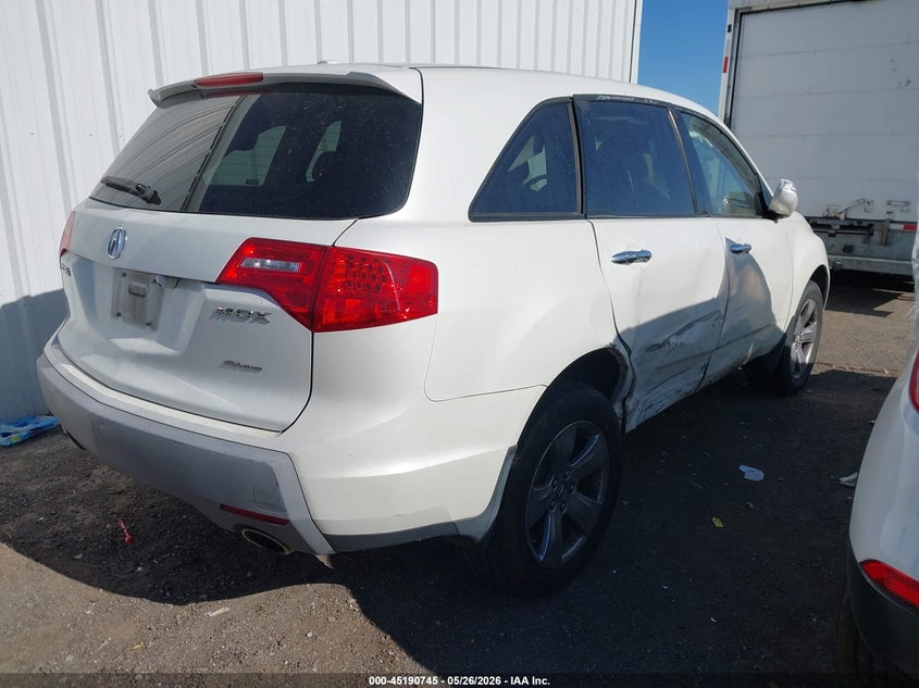 2009 Acura Mdx VIN 2HNYD288X9H525650 IAAI salvage auction — RIGHT SIDE, Salvage (California), sold $2,100 on 2026-07-09 (photo 4)