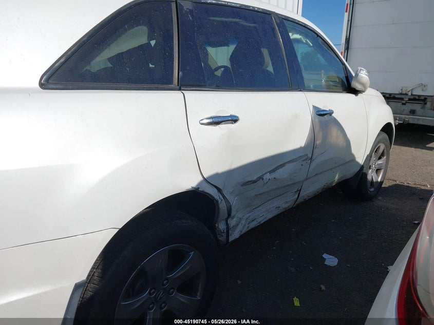 2009 Acura Mdx VIN 2HNYD288X9H525650 IAAI salvage auction — RIGHT SIDE, Salvage (California), sold $2,100 on 2026-07-09 (photo 6)
