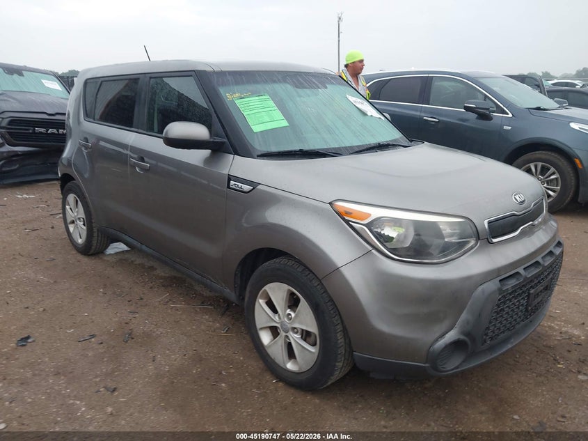 2015 Kia Soul VIN KNDJN2A25F7157069 IAAI salvage auction — REAR END, Original (Texas), sold $875 on 2026-07-28 (photo 1)