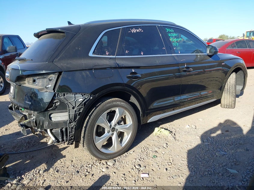 2022 Audi Q5 VIN WA1EAAFY0N2104791 IAAI salvage auction — REAR END, Salvage Title, sold $13,100 on 2026-07-12 (photo 4)