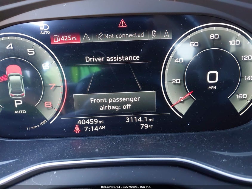 2022 Audi Q5 VIN WA1EAAFY0N2104791 IAAI salvage auction — REAR END, Salvage Title, sold $13,100 on 2026-07-12 (photo 7)