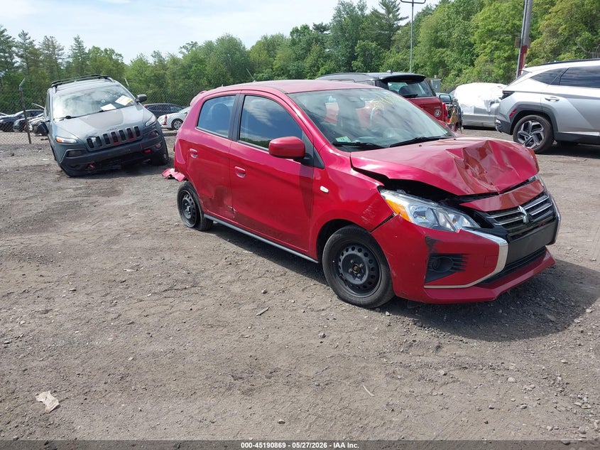 2021 Mitsubishi Mirage VIN ML32AUHJ0MH008118 IAAI salvage auction — ALL OVER, Salvage Title, sold $1,150 on 2026-07-17 (photo 1)