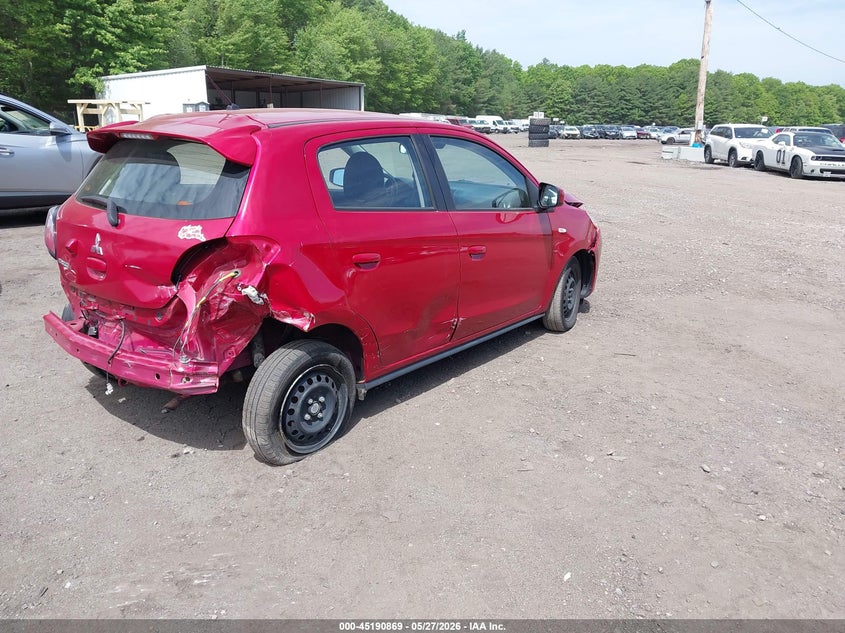 2021 Mitsubishi Mirage VIN ML32AUHJ0MH008118 IAAI salvage auction — ALL OVER, Salvage Title, sold $1,150 on 2026-07-17 (photo 4)