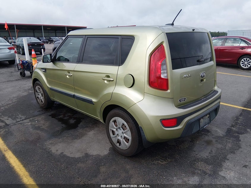 2013 Kia Soul VIN KNDJT2A57D7495117 IAAI salvage auction — RIGHT SIDE, Salvage Title, sold $250 on 2026-07-22 (photo 3)