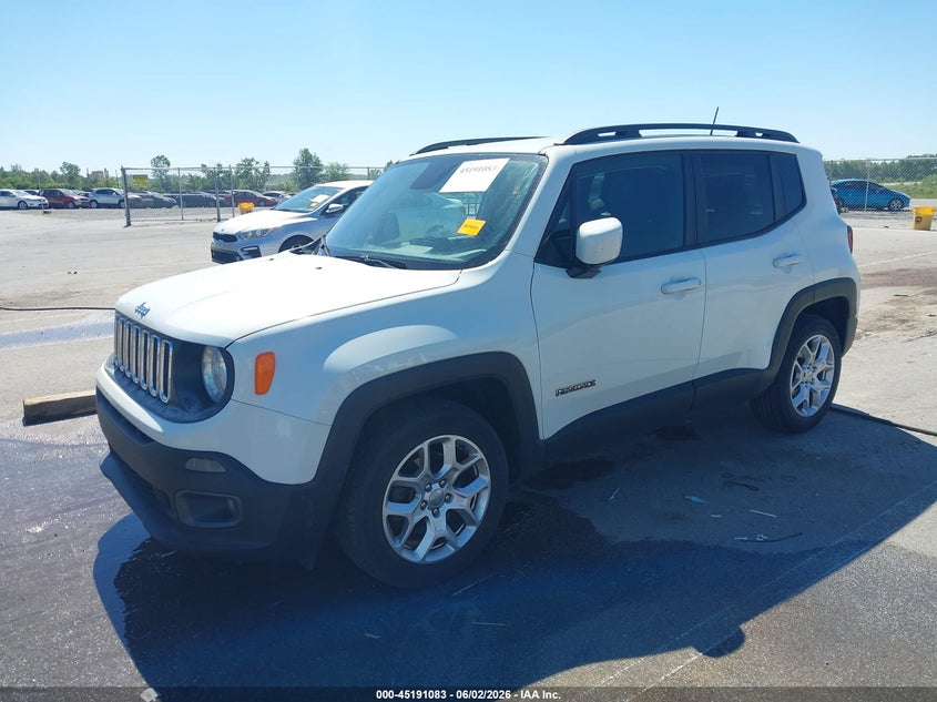 2018 Jeep Renegade VIN ZACCJABB2JPG92787 IAAI salvage auction — HAIL, Clear (Indiana), sold $1,325 on 2026-08-14 (photo 2)