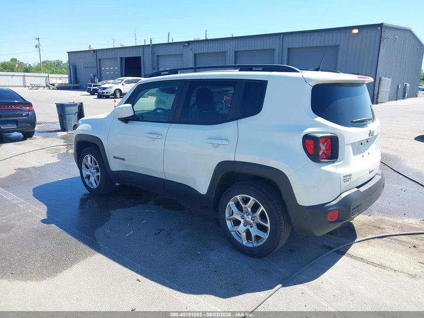 2018 Jeep Renegade VIN ZACCJABB2JPG92787 IAAI salvage auction — HAIL, Clear (Indiana), sold $1,325 on 2026-08-14 (photo 3)