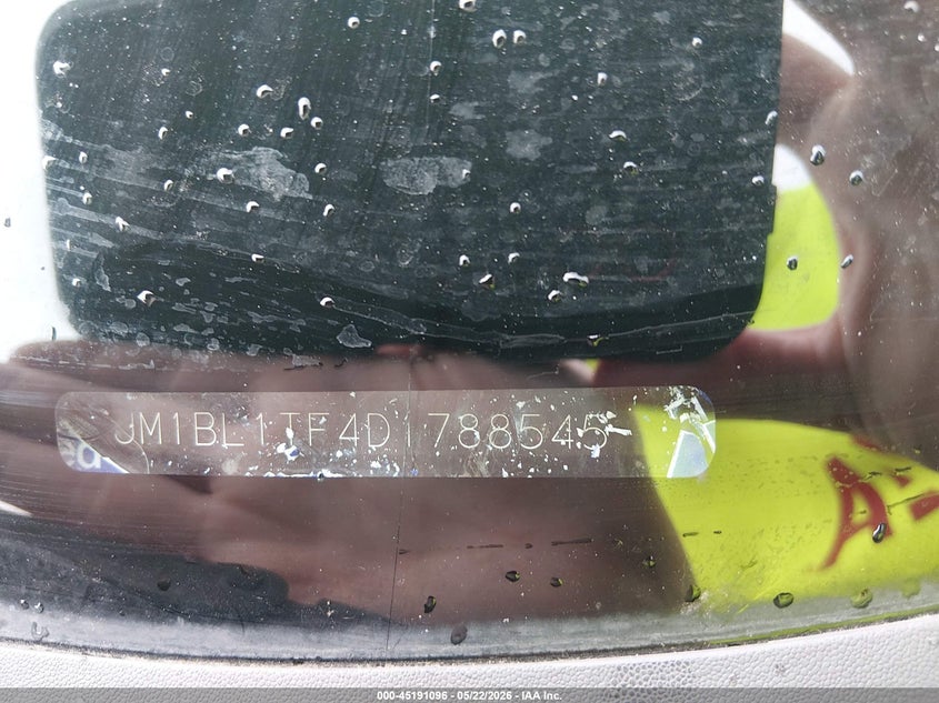 2013 Mazda 3 VIN JM1BL1TF4D1788545 IAAI salvage auction — FRONT END, Rebuildable (Florida), sold $500 on 2026-07-08 (photo 9)