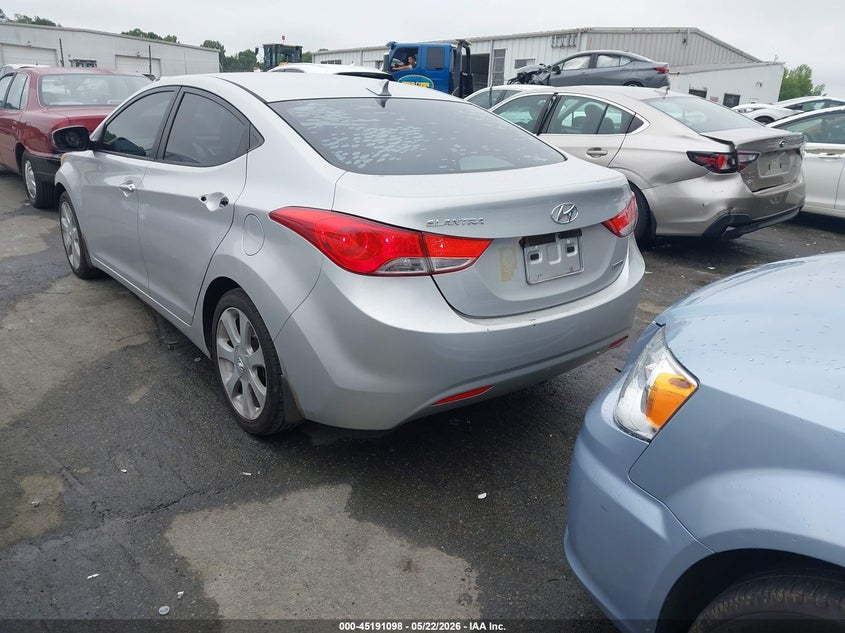 2012 Hyundai Elantra VIN KMHDH4AE2CU432383 IAAI salvage auction — FRONT END, Salvage (North Carolina), sold $375 on 2026-07-30 (photo 3)