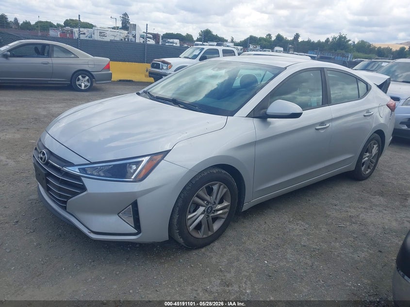 2019 Hyundai Elantra VIN KMHD84LF2KU886931 IAAI salvage auction — REAR END, Salvage Title, sold $2,600 on 2026-07-16 (photo 2)