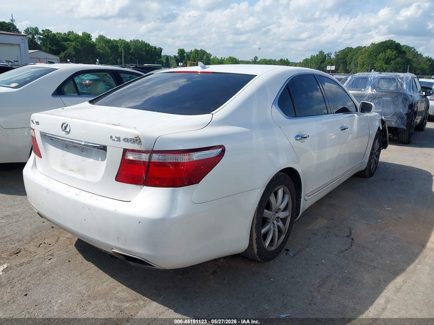 2007 Lexus Ls 460 VIN JTHBL46F675012782 IAAI salvage auction — FRONT END, Salvage (North Carolina), sold $750 on 2026-07-09 (photo 4)