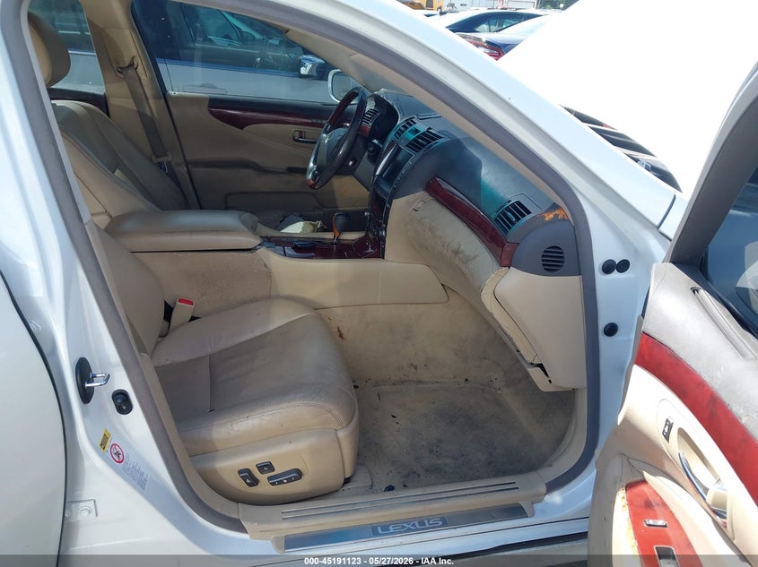 2007 Lexus Ls 460 VIN JTHBL46F675012782 IAAI salvage auction — FRONT END, Salvage (North Carolina), sold $750 on 2026-07-09 (photo 5)