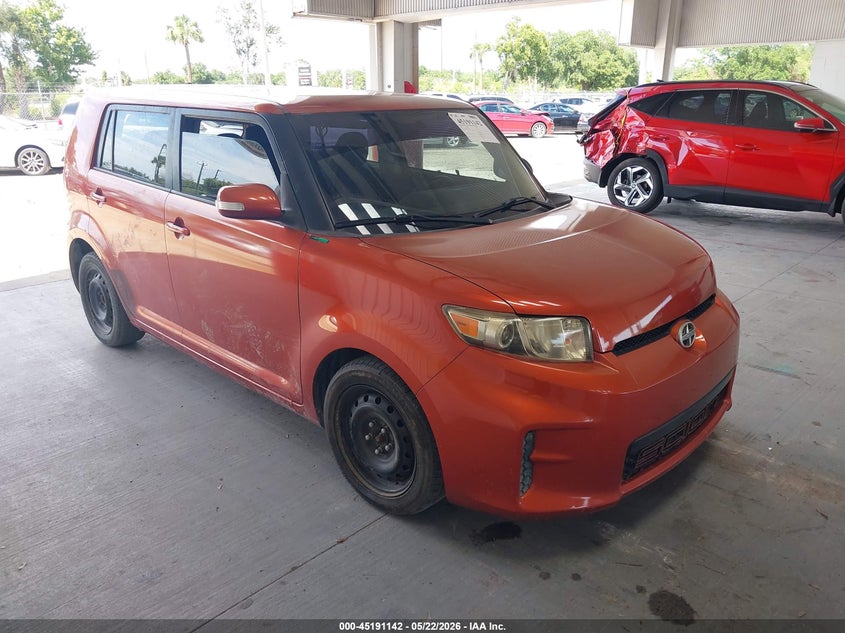 2012 Scion Xb VIN JTLZE4FEXCJ003851 IAAI salvage auction — WATER/FLOOD, Rebuildable (Florida), sold $325 on 2026-07-08 (photo 1)