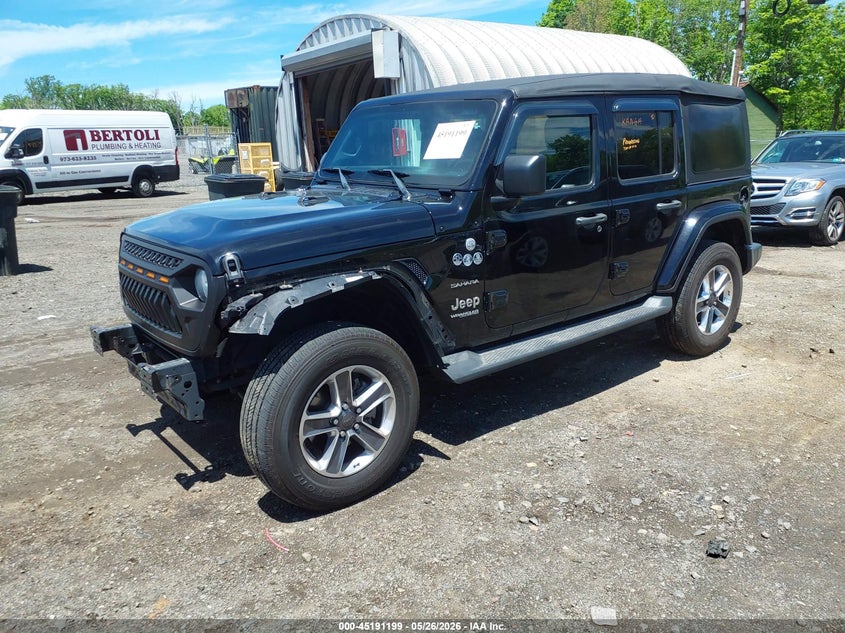 2018 Jeep Wrangler / VIN 1C4HJXEGXJW329754 IAAI salvage auction — FRONT END, Salvage Title, sold $7,550 on 2026-07-30 (photo 2)
