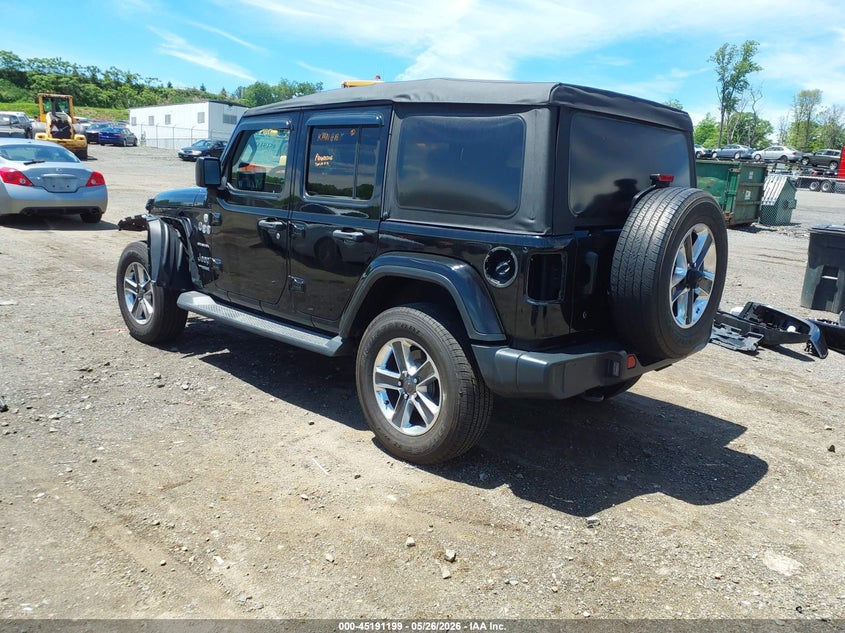 2018 Jeep Wrangler / VIN 1C4HJXEGXJW329754 IAAI salvage auction — FRONT END, Salvage Title, sold $7,550 on 2026-07-30 (photo 3)