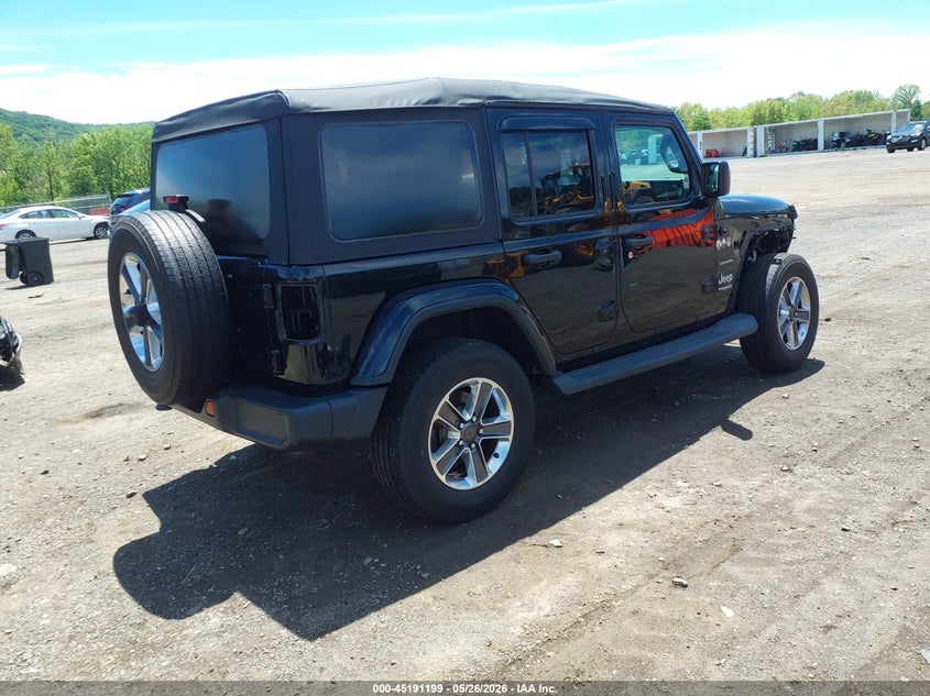 2018 Jeep Wrangler / VIN 1C4HJXEGXJW329754 IAAI salvage auction — FRONT END, Salvage Title, sold $7,550 on 2026-07-30 (photo 4)