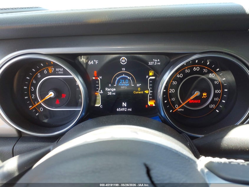 2018 Jeep Wrangler / VIN 1C4HJXEGXJW329754 IAAI salvage auction — FRONT END, Salvage Title, sold $7,550 on 2026-07-30 (photo 7)