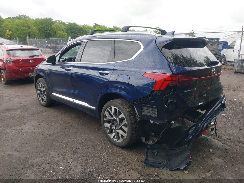 2023 Hyundai Santa fe VIN 5NMS5DAL2PH543256 IAAI salvage auction — REAR END, Salvage - Greater Than 75% (Maryland), sold $7,300 on 2026-07-28 (photo 3)