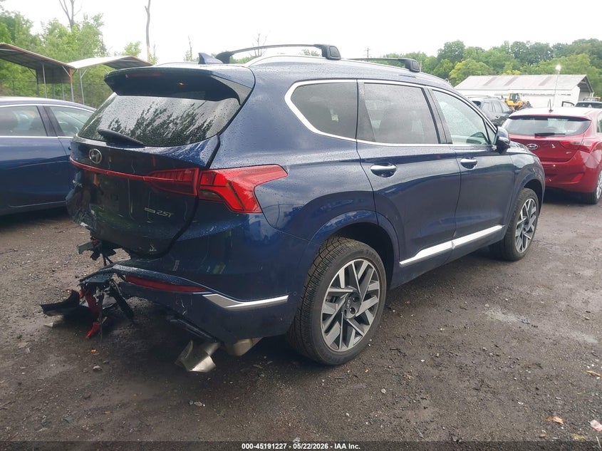 2023 Hyundai Santa fe VIN 5NMS5DAL2PH543256 IAAI salvage auction — REAR END, Salvage - Greater Than 75% (Maryland), sold $7,300 on 2026-07-28 (photo 4)