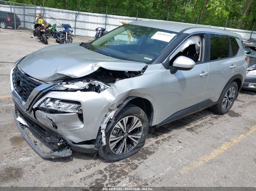 2023 Nissan Rogue VIN JN8BT3BB0PW357058 IAAI salvage auction — FRONT END, Salvage (Indiana), sold $5,125 on 2026-07-13 (photo 2)