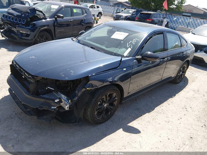 2025 Honda Accord VIN 1HGCY1F41SA052466 IAAI salvage auction — FRONT END, Salvage (Illinois), sold $10,125 on 2026-07-28 (photo 2)