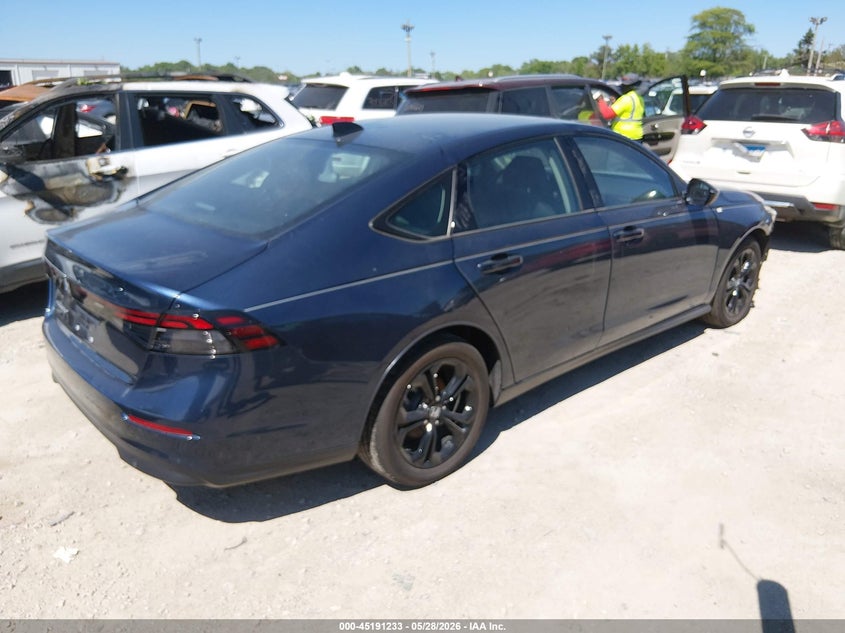 2025 Honda Accord VIN 1HGCY1F41SA052466 IAAI salvage auction — FRONT END, Salvage (Illinois), sold $10,125 on 2026-07-28 (photo 4)