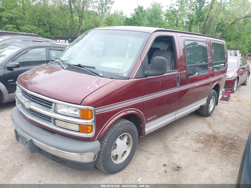 1999 Chevrolet Express 2500 VIN 1GBFG15R4X1036916 IAAI salvage auction — RIGHT FRONT, Salvage (Ohio), sold $350 on 2026-07-31 (photo 2)